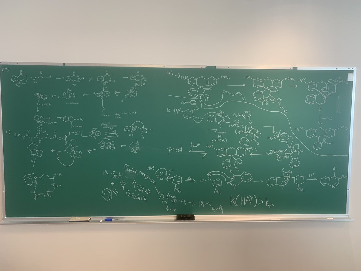PrattGroup's tweet image. Another fun problem set at group meeting today! Thanks to Dr. WU @woo_zj for providing us with some challenging questions.
#uottawa #uottawachem #problemset #mechanisticorganicchistry