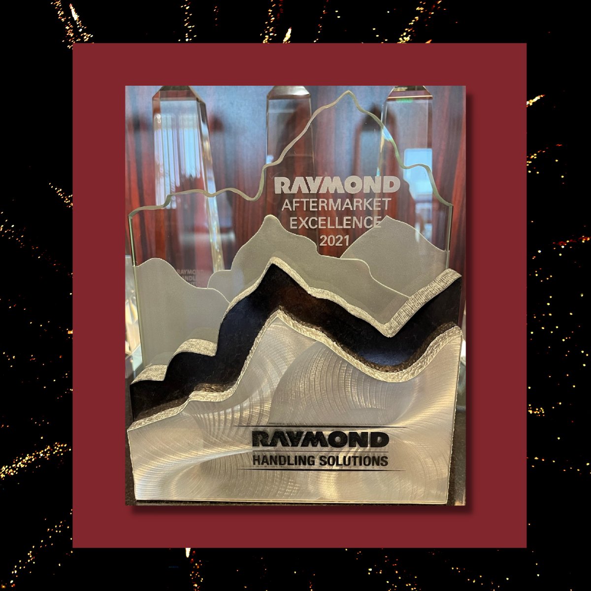 Raymond West was honored with the Aftermarket Excellence award for 2021, which signifies growth in Parts, Service and Maintenance. Thank you to all of the employees whose efforts allowed us to achieve this recognition!
