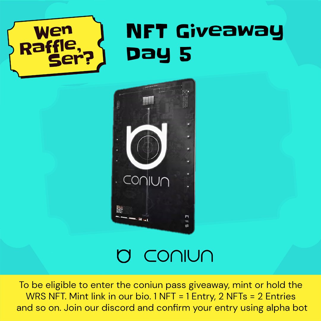 Wen Raffle Ser (Minting Now) tweet media