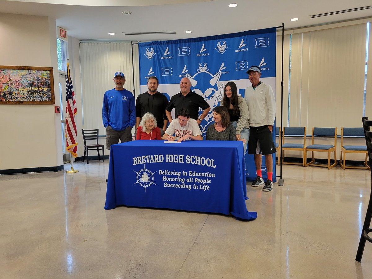 Kyle Lovett signing to play football at Guilford College.   Congrats Kyle. Lots of hard work paying off!