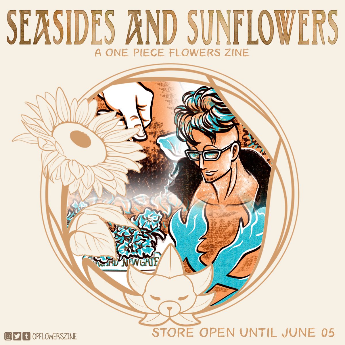 Preview of the spot illustrations I made for <a href="/hazeizm/">:nervouse2:</a>’s story; you can read it and other amazing fanfics <a href="/OPFlowersZine/">Seasides and Sunflowers - A One Piece Flowers Zine</a>, a flower-themed One Piece fanzine now for sale. I loved drawing Marco for this collab! 🍍
#MarcothePhoenix #Onepiecefanart #OnePiece #不死鳥マルコ #ワンピース