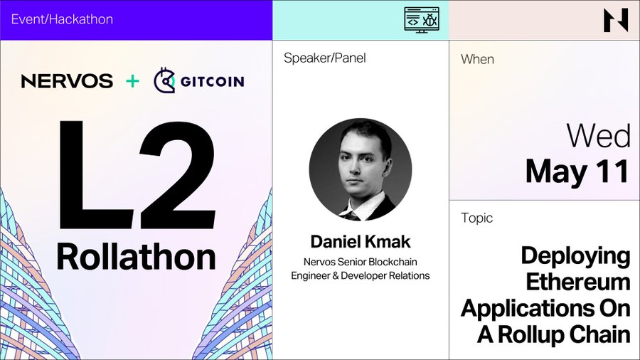 Nervos18's tweet photo. Старший инженер Nervos #Blockchain
@danielkmakcom расскажет о «Развертывании приложений #Ethereum в чейне ролап» на L2 #Rollathon на этой неделе!
Смотрите в прямом эфире👇🔥
📅 11 мая, 18:00–19:00 CEST
https://t.co/OQsLUUUt0e
#blockchain #crypto #trading https://t.co/CBrAjQi7XT