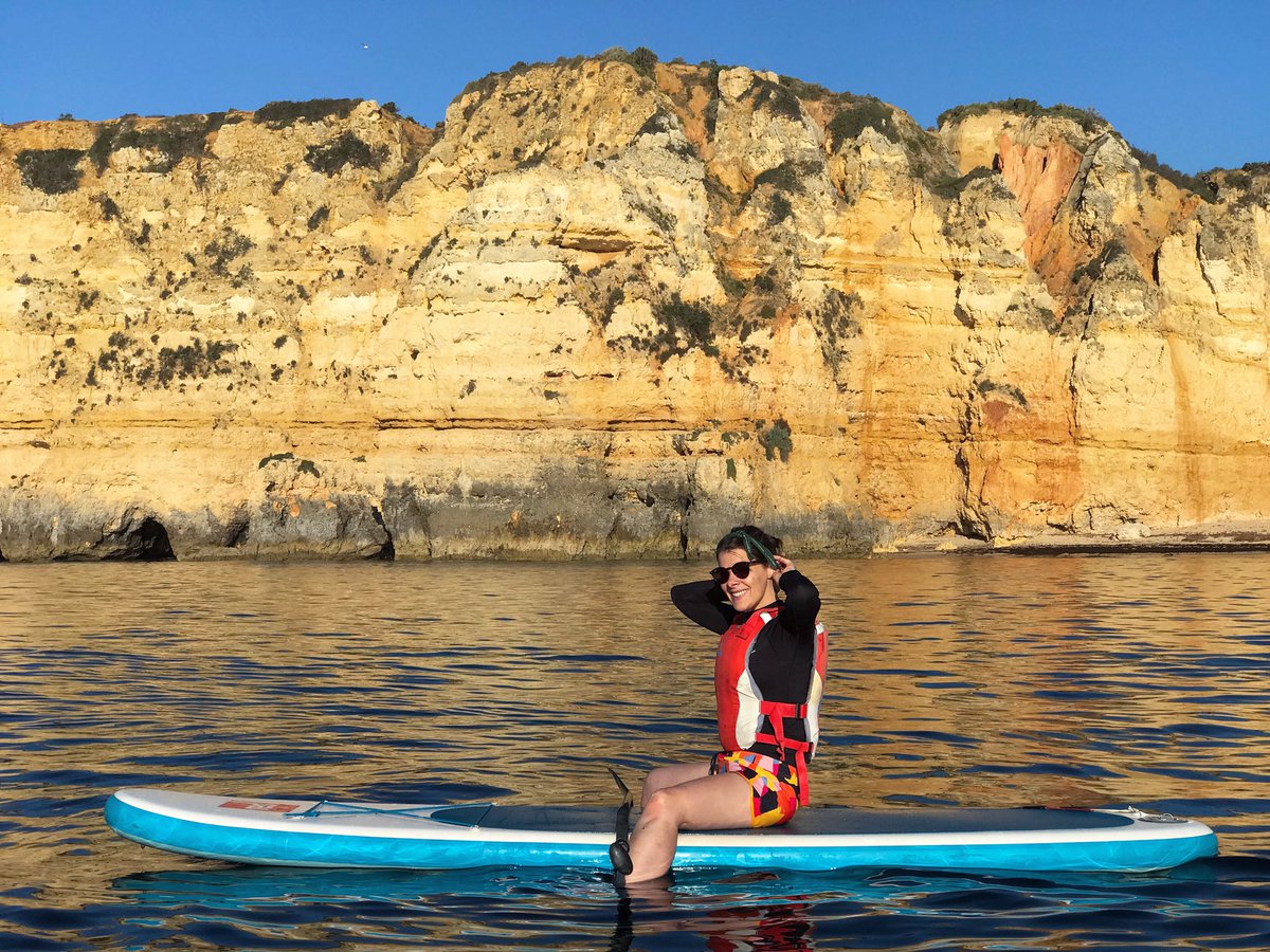 DavidPartridge8's tweet photo. Sitting back and letting it all soak in! #suptour #sunrisesup #nowhere2farsup #suplagos #paddleboardinglagos #algavre #portugel https://t.co/OrfyMKZCAU
