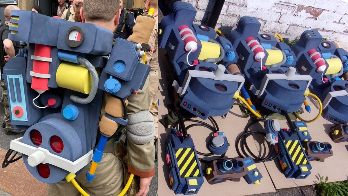 GBNewsdotcom's tweet photo. Real Ghostbusters cartoon Proton Packs become a reality with these incredible prop recreations! - https://t.co/keuTduP120

#Ghostbusters #RealGhostbusters https://t.co/o7eUJdWwLK