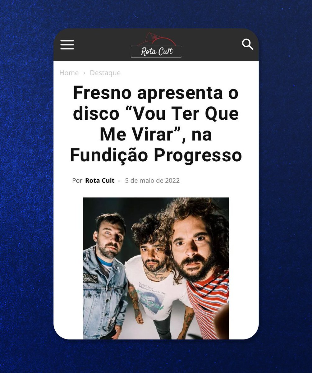 fresnorock's tweet photo. Galeraaa, já já a Turnê VTQMV vai chegar no Rio!!!! 🖤

Leia a matéria completa no link:
https://t.co/4OiafBaagK

VAMO QUE VAMO! QUEM JÁ GARANTIU O INGRESSO?!⚡️ https://t.co/k3lEfaKHFJ