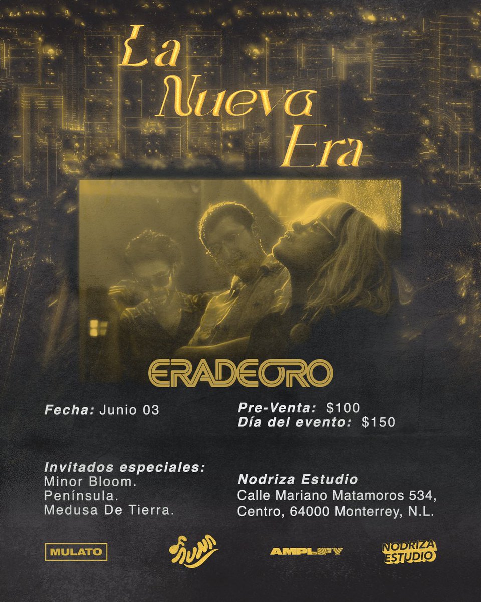 MinorBloom_'s tweet photo. ¿Quién quiere ir? Show con @eradeoro_  , @peninsulasound y @medusadetierra ¡Nos vemos en @NodrizaEstudio 🖤🖤🖤 https://t.co/bpvORc7Ayk