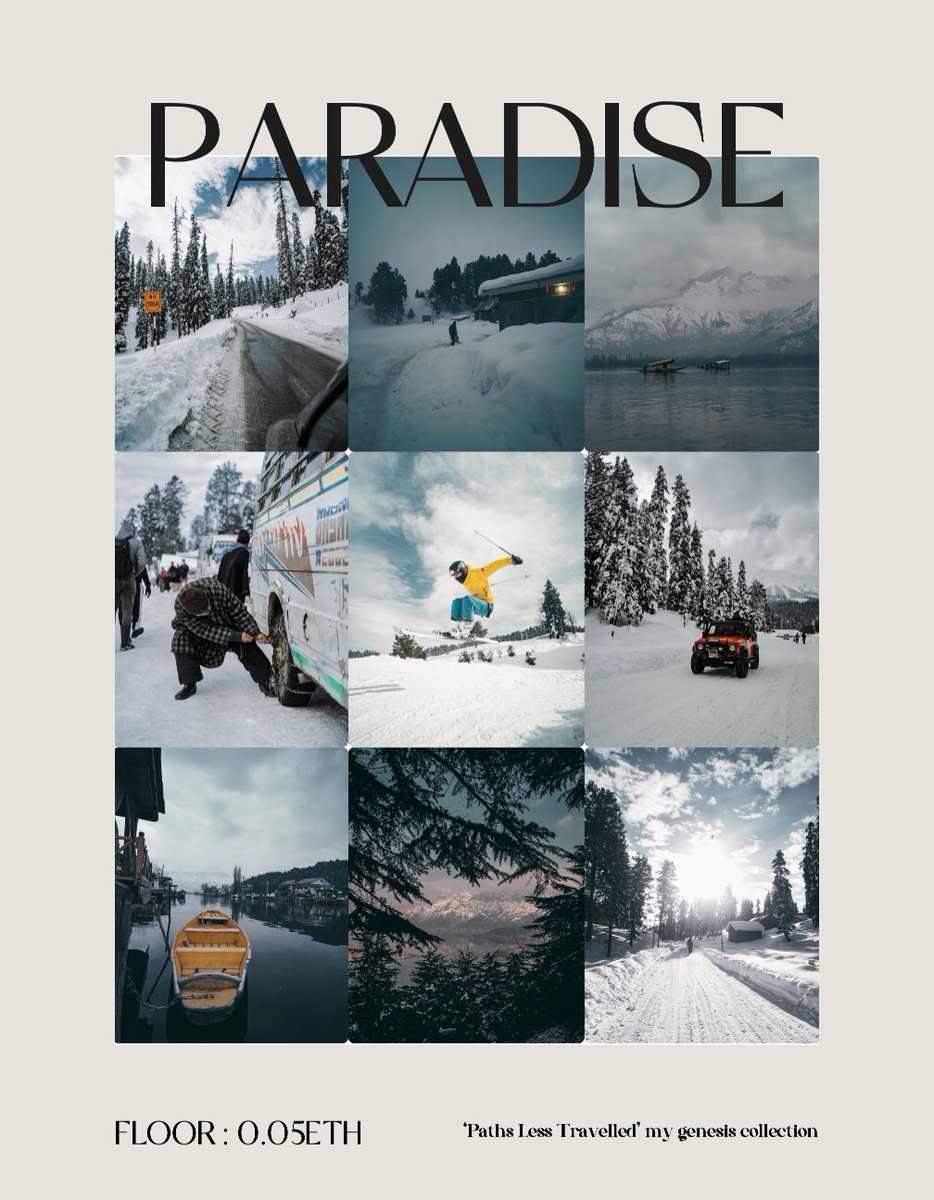haaary__'s tweet photo. @NickBrownlow_ Hey nick pls have a look at my genesis collection ‘PATHS LESS TRAVELLED’ which includes nine 1/1 photographs captured from the beautiful landscapes of Kashmir.

Floor: 0.05ETH

https://t.co/EdzE9uoml7 https://t.co/PJNENmJEl0
