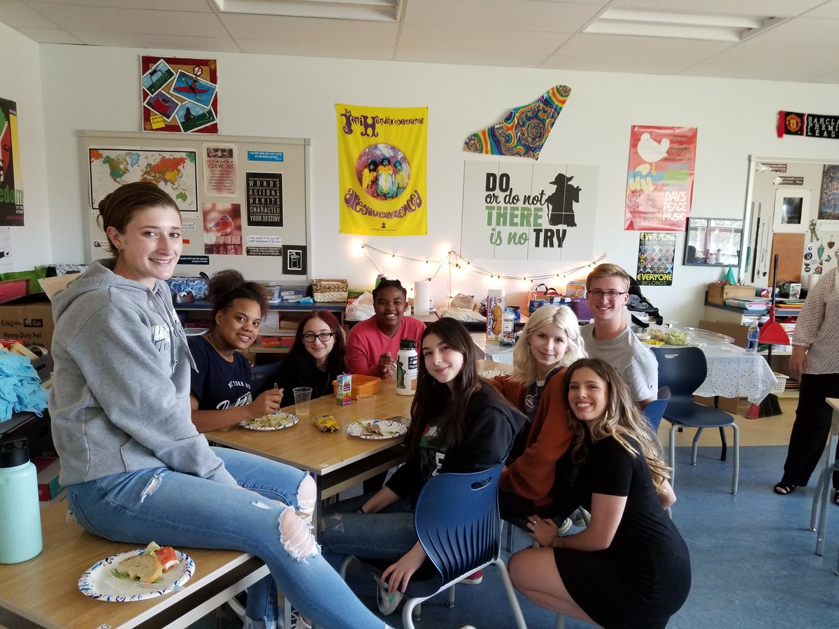 My classes and Mrs. Carl's classes welcomed exchange students from Russia, Palestine, South Africa to class today. Thank you Tia, Anna, Sim for answering all of our questions and being so gracious. Shout out to Jammie Hutchinson for organizing.