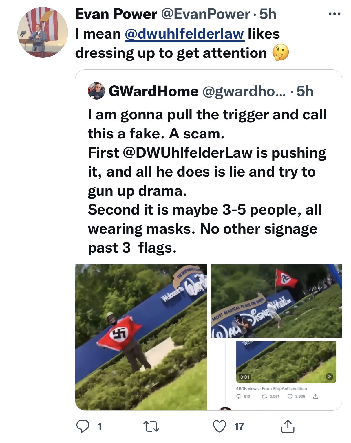 Daniel Uhlfelder This Is The Florida Gop Chair Of Chairs Suggesting I A Jew Whose Great Grandparents Were Murdered In The Holocaust Am Dressing Up As A Nazi Why Can T The Florida