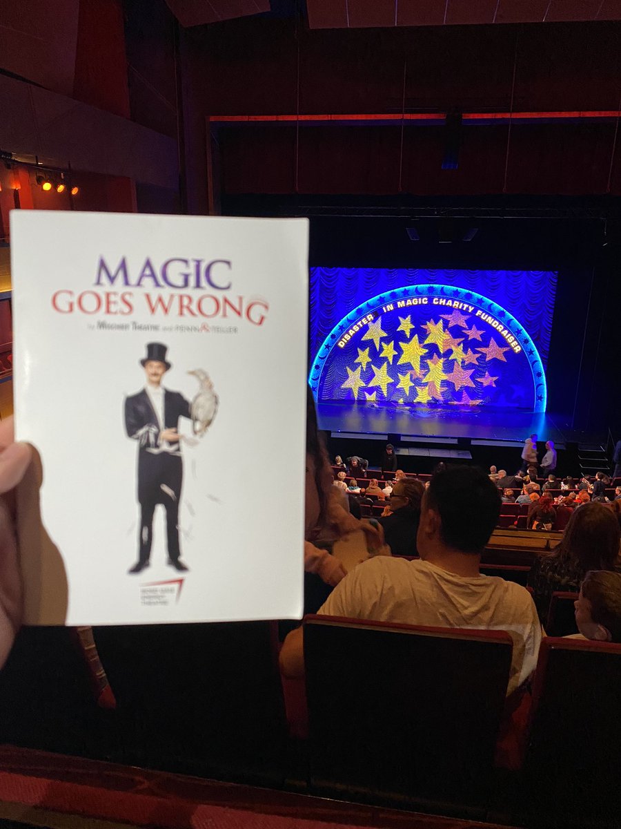 Plo_Kool's tweet photo. Well that was an incredible opening night at @magicgoeswrong in the @BGETheatre! @mischiefcomedy They did you proud! #MagicGoesWrong #MischiefTheatre #MischiefComedy https://t.co/3Fs0dsOSQ2