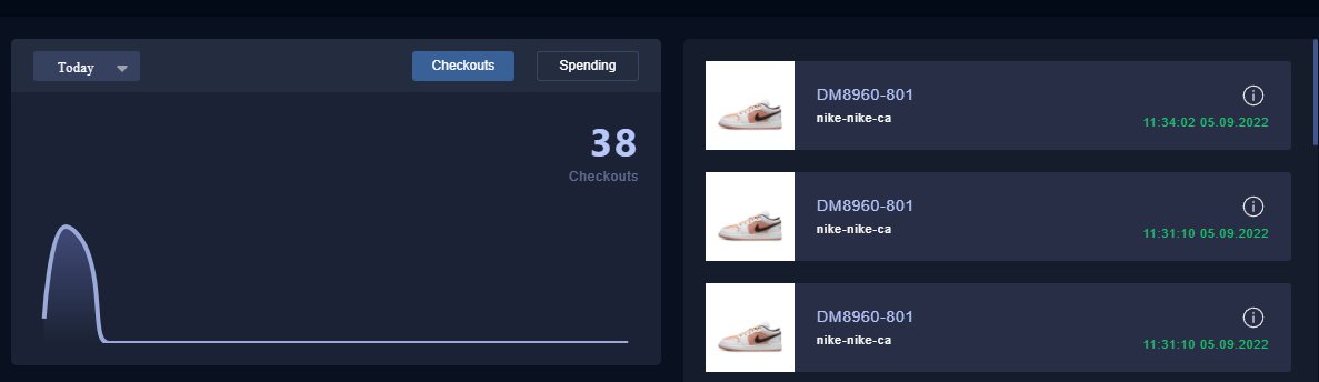 HatsSole's tweet photo. hit some restock again using this amazing bot MEK AIO thanks again to @botsupply_ @botspplysuccess https://t.co/rO4ZliE0Lj
