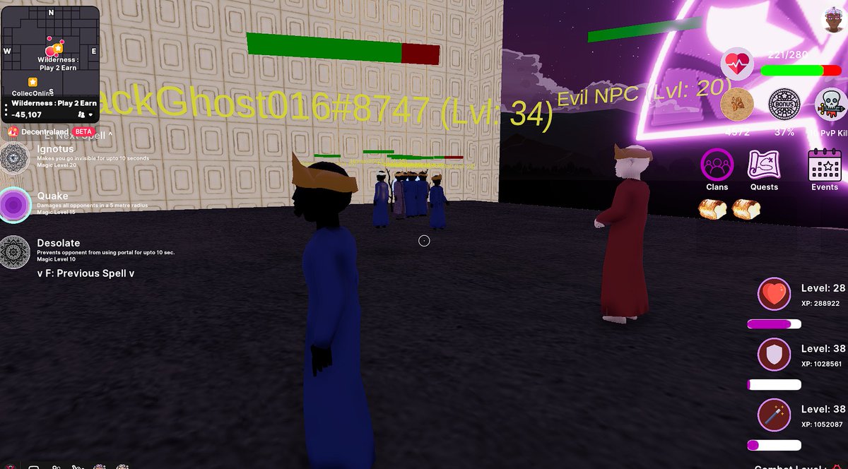 BlackGhost_016's tweet photo. @wildernessp2e
#Play2Earn #NFTGames #memewizard
Evil NPC: who are they BlackGhost_016?
Oh just relax don't worry, they all friendly... ๐คช๐ช https://t.co/ofZjHQ8mlq