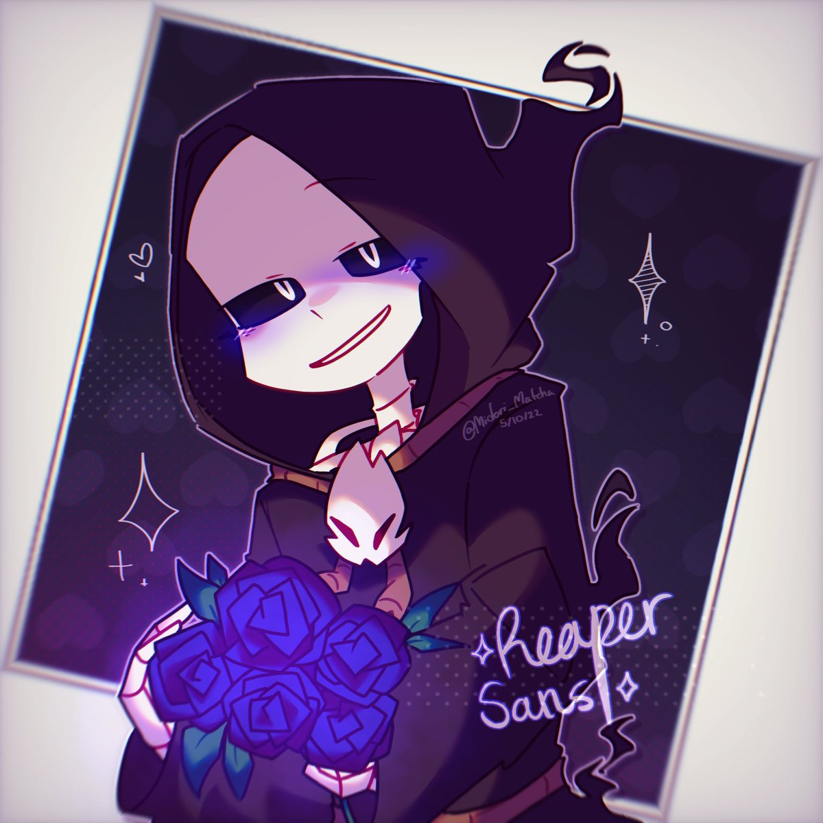 🍵💚 MIDORIMATCHA💚🍵 on X: yooooooo reaper sans :DD (I know, it