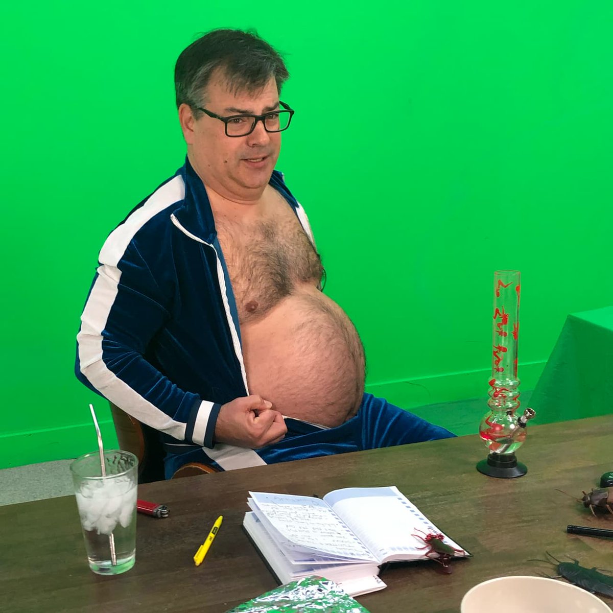 tpbplus's tweet photo. Here's some Pat Roach eye-bleach after yesterday's badly-manscaped landscaping shitshow. #TheRoachApproach, now 60% less naked, going live right now only on the SwearNet mobile app! https://t.co/oMS2weD2wv https://t.co/8Y3Qo4waed