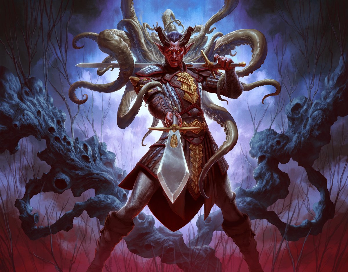 DaveRapoza's tweet photo. work I did for MTG - 'Zevlor, Elturel Exile' https://t.co/pGMm0w2htj