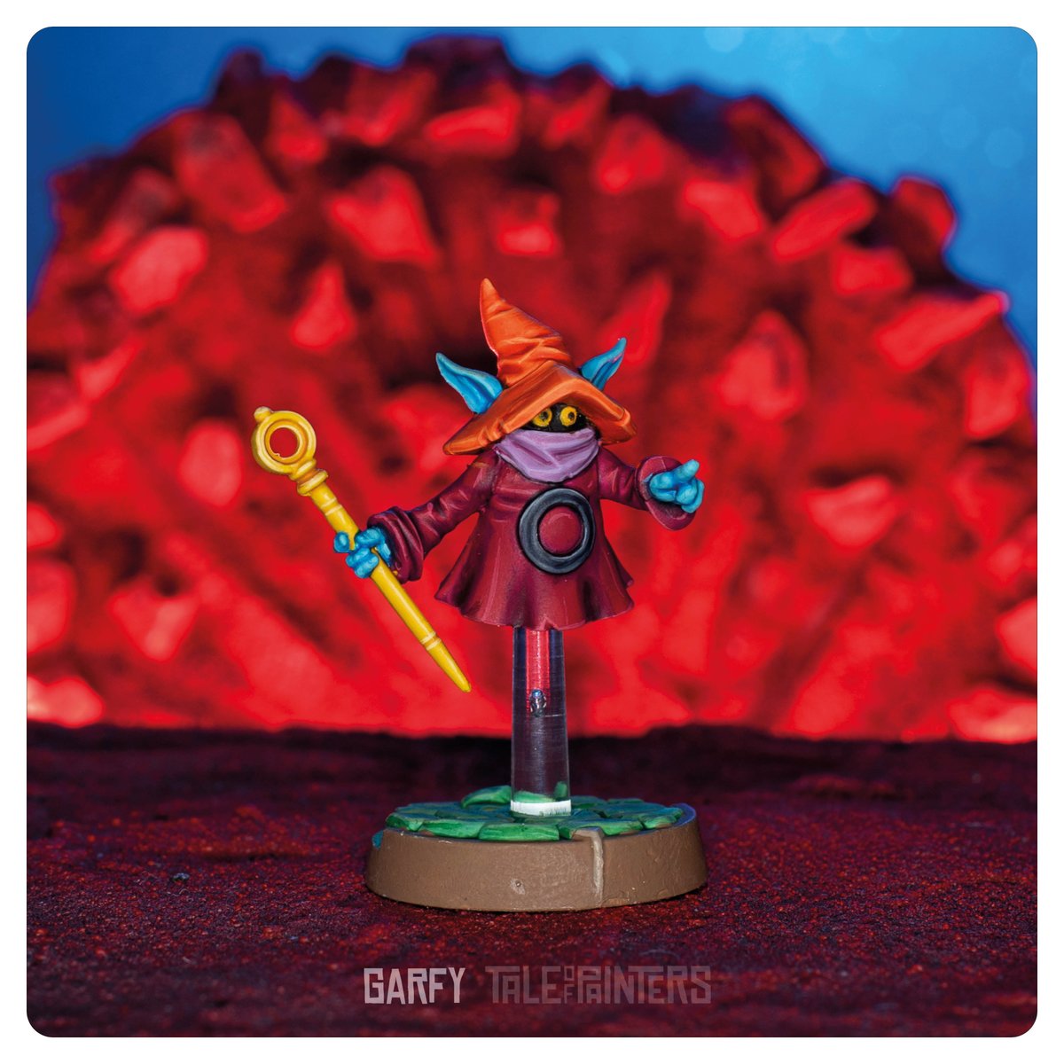 Garfytwit's tweet photo. I'm on a roll! Orko is finished. At this rate it won't be much longer before I complete the Masters of the Universe Battleground starter set. #motubattleground #orko #motuorigins #mastersoftheuniverse #heman #paintingminiatures #warhammercommunity #ttrpg #ttrpgfamily https://t.co/23tl3xy7hn