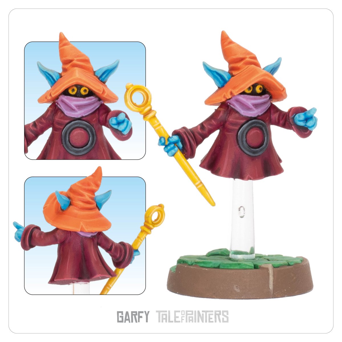 Garfytwit's tweet photo. I'm on a roll! Orko is finished. At this rate it won't be much longer before I complete the Masters of the Universe Battleground starter set. #motubattleground #orko #motuorigins #mastersoftheuniverse #heman #paintingminiatures #warhammercommunity #ttrpg #ttrpgfamily https://t.co/23tl3xy7hn