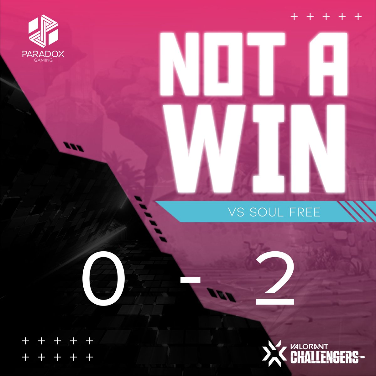 gaming_pdx's tweet photo. Derrota 
GG @SoulFreeLatam 

Ayer caimos 2-0 y nos vamos al lower bracket de la #SurvivalCup 

#GoPDX #PDXValorant https://t.co/MQx4MoeZCJ