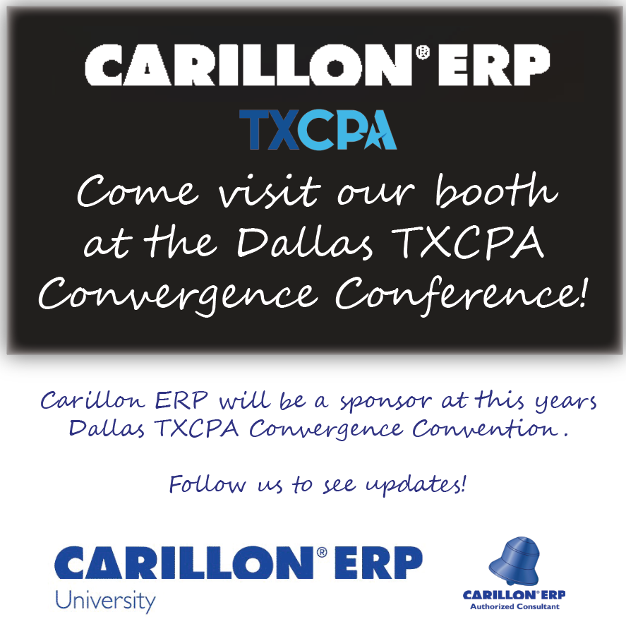 CarillonUni's tweet photo. We are excited to announce that we will be a sponsor at this year's Dallas TXCPA Convergence Convention being held on May 16th.

If you are attending, stop by the booth and talk to the President of the company! 

Check out our website https://t.co/WWSIj5KYuv

#texascpa #txcpa https://t.co/kaOCGihUpB