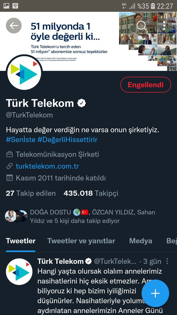 ylzemr_'s tweet photo. Şebeke çekmiyor dedim yardım edeceklerine hemen engellediler... Yorumsuz..
@tuketicigundemi 
@tuketicikanunu 
@tuketicikonfed 
@TuketiciBasvuru 
@iletisim https://t.co/paBilSF31z