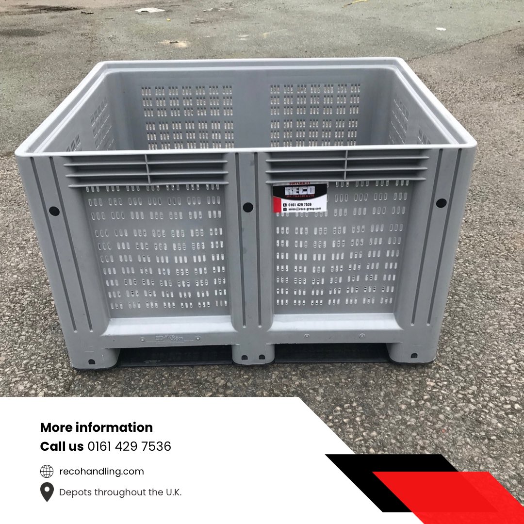 The new RECO vented plastic pallet boxes ‼️
 #ventedplasticpallets #palletboxes #plasticpallets #boxes 

Size 1200x1000x760 👈📏

recohandling.com 

#Meatprocessing
#Fruitprocessing
#Vegetableprocessing
#Automotivesupplychain
#Recycling #wastepaper
#Supplychain