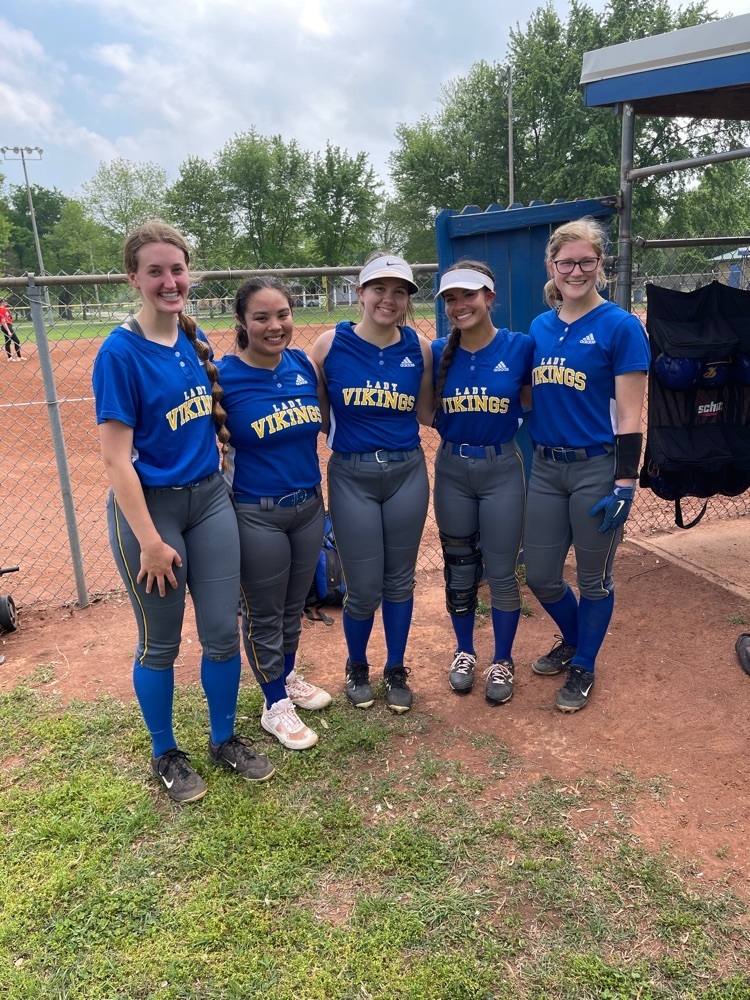 Senior night for girls softball. Great group of young ladies! Go Vikes!!