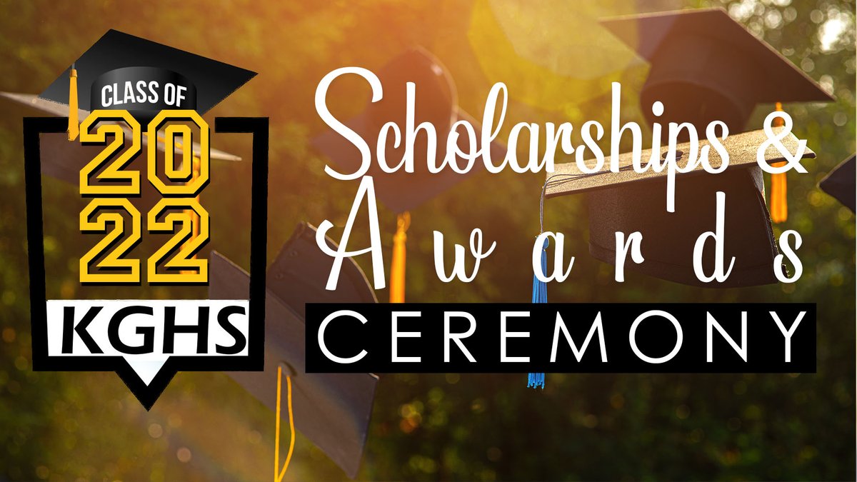 KGHS Class of 2022 Senior Scholarship and Awards Ceremony - Live in 20 Minutes! youtu.be/ft0d9hcKMwQ