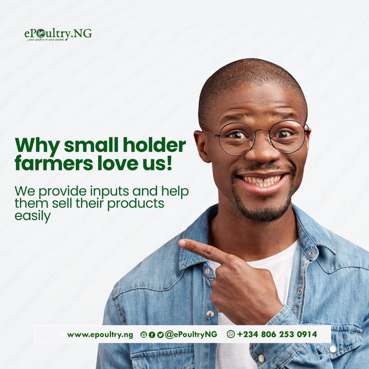 ePoultryAfrica's tweet photo. We help smallholder farmers solve the issues of financing, inputs, technology, and low production via our farm sponsors. We also solve the problem of access to the market via our brand @ChickenPalaceNG thereby contributing to feeding the nation.

#economy #africa #farm https://t.co/cWe7HSJF17