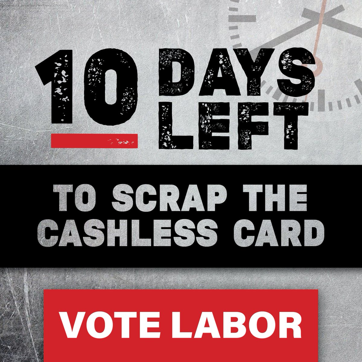 JElliotMP's tweet photo. As you read this, Scott Morrison’s cruel cashless debit cards are rolling out across Australia.

There are only 10 days left to scrap the cashless card.

RT this if you're committed to scrapping the card.

Only Labor will scrap the card. Vote Labor. #ausvotes https://t.co/JhFgwBmao2