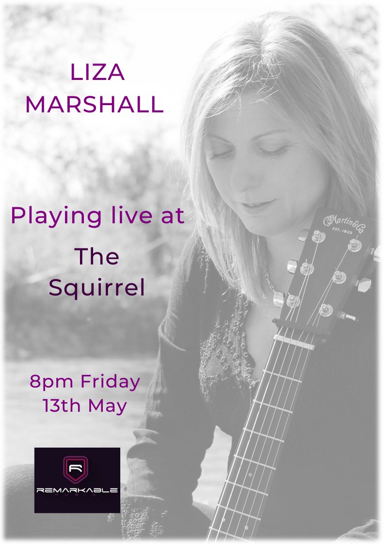 Live music this Friday 13th May from Liza Marshall, we enjoyed her last visit so looking forward to this!