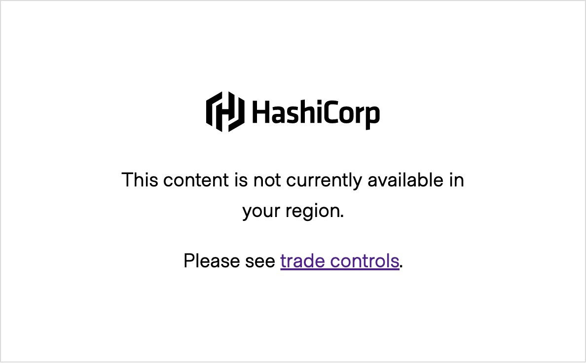 Hey @HashiCorp! What is going on? I am in Montenegro and there is no sanctions against Montenegro. I can't login to terraform cloud. #tradecontrols #Terraform