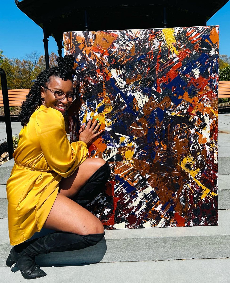 Make her feel like Art.🌬Commission Open. Visit 🎨snazzyjazzy.net🦋@infinite_storey 
#blackownedbusiness #infinitestoreystudios #thebutterflyjourney #jerseyartist #commissionopen #layers #entrepreneur #performanceartist