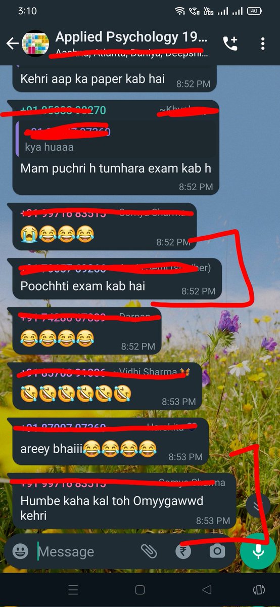 peacecheckpost's tweet photo. @prachisharma18_ @savi_ddn @UnivofDelhi I've my exam tomorrow they taught us nothing and were creating online meeting at 8 PM asking exam kab hai. Koi kab dekhega ye ho kya raha hai humare desh mein education ke naam pr. Faltu ki salary bat rahi hain. https://t.co/bKoRLQSjLG