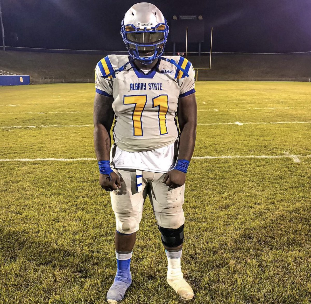 stantavious's tweet photo. Blessed to Received An HBCU ⭕️ffer From The “Unsinkable” Albany State University 🐏🔵⚪️ @GabeGiardina @ASUGoldenRams #DoughertyDaMove #Ramily https://t.co/UU0ZUfAAoP