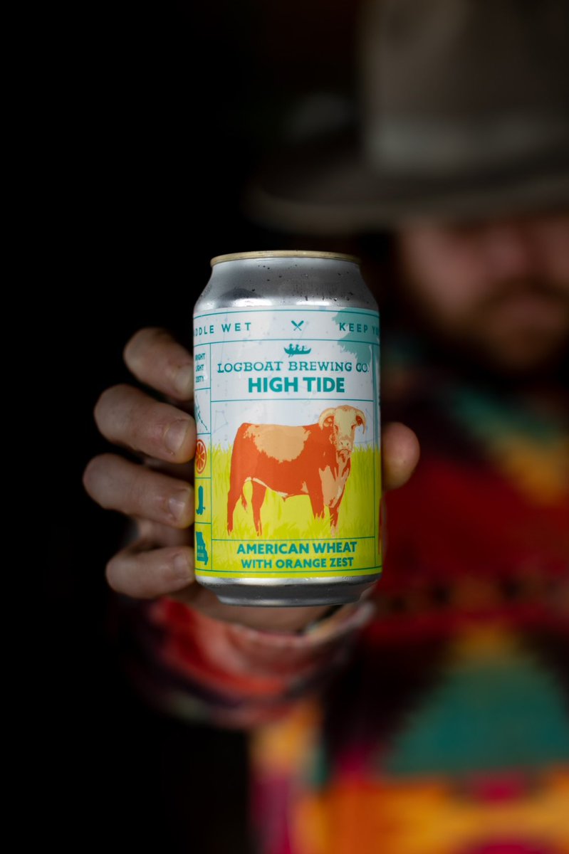 LogboatBrewing's tweet photo. High Tide is BACK!! This easy drinking American Wheat is brewed with Citra hops with additions of bitter orange peel and Valencia orange zest. Its light body and crisp, citrus finish makes it the perfect beverage for hot summer days 🍊🐂 🌴 https://t.co/SLyfLbKjlv