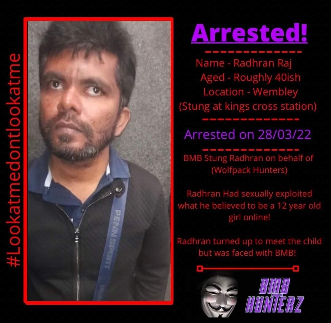 Wayne57072607's tweet photo. RADHRAN RAJ who arranged to meet a 12 year old at kings cross station. https://t.co/PzArJSPATd