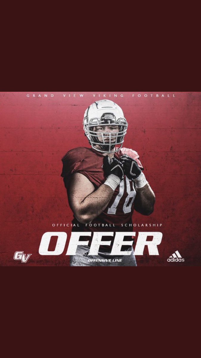 Thank you to <a href="/coachdfulton/">Derek Fulton</a> for my 1st offer to Grand View. <a href="/GVVikingFB/">Grand View Football</a>