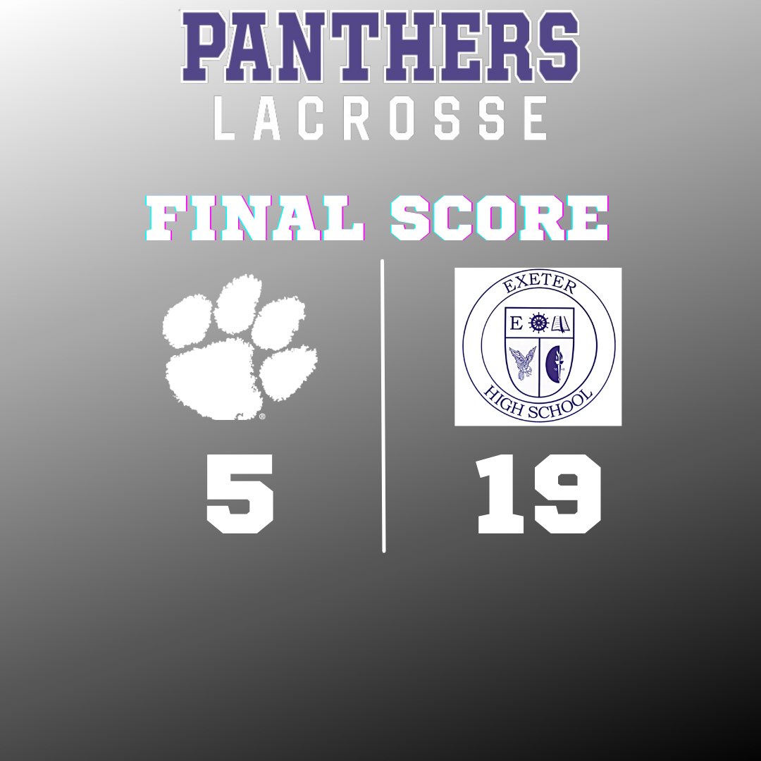 Not our day.  Great game by Exeter as we fall to 10-2.