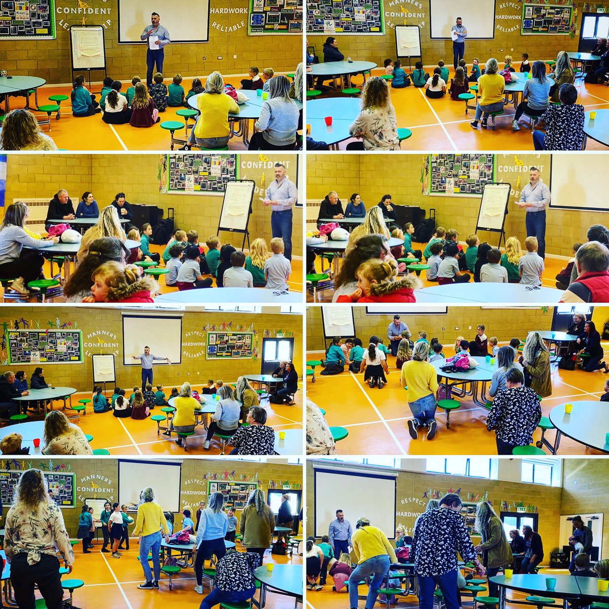 DhoonSchool's tweet photo. What a lovely inter-federation event this afternoon with children and parents from both @DhoonSchool and @LaxeySchool coming together for a fun-filled family poetry workshop with visiting speaker Ian Bland. A perfect way to bring Day 2 of #ThisIsMeWeek to a close ๐คฉโฌ๏ธ https://t.co/xBDZ7zca4f