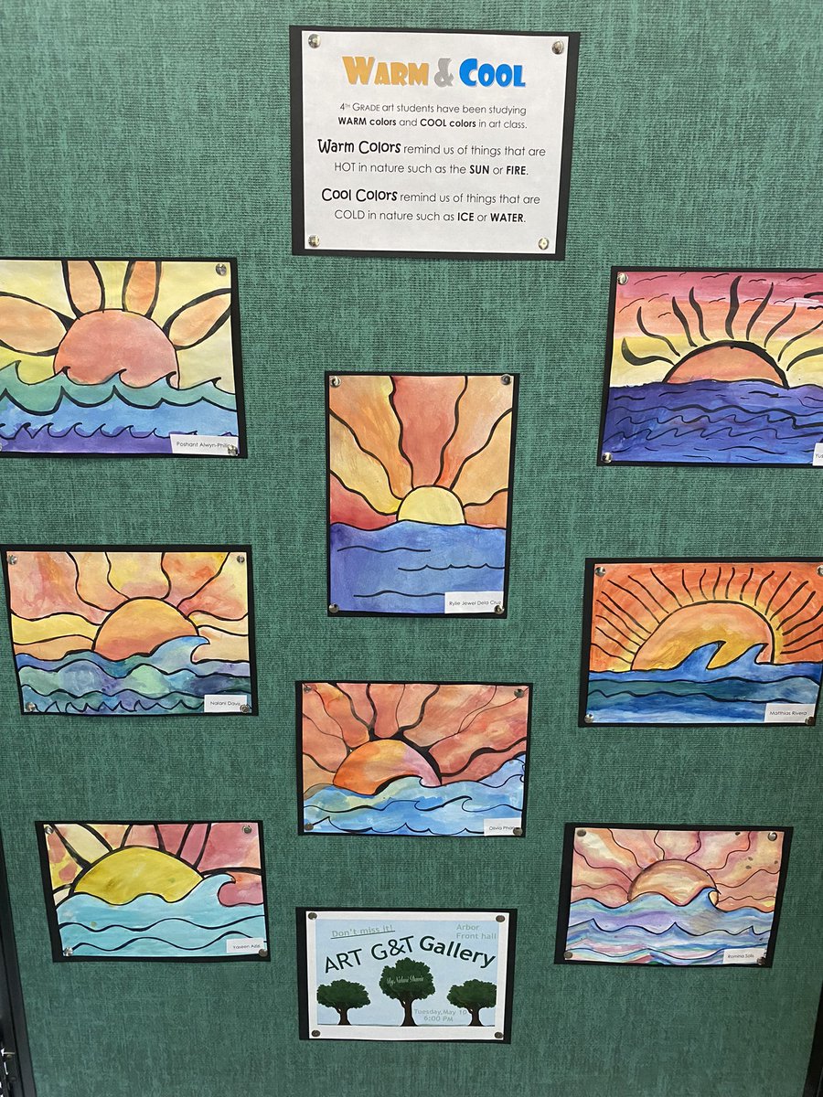 PwayArts's tweet photo. The Arbor Nature Walk of Art G&amp;T Showcase is amazing!! Congratulations to our awesome Arbor Artists and Mrs. Rosania! #PwayArts https://t.co/WIz5NJvlOD