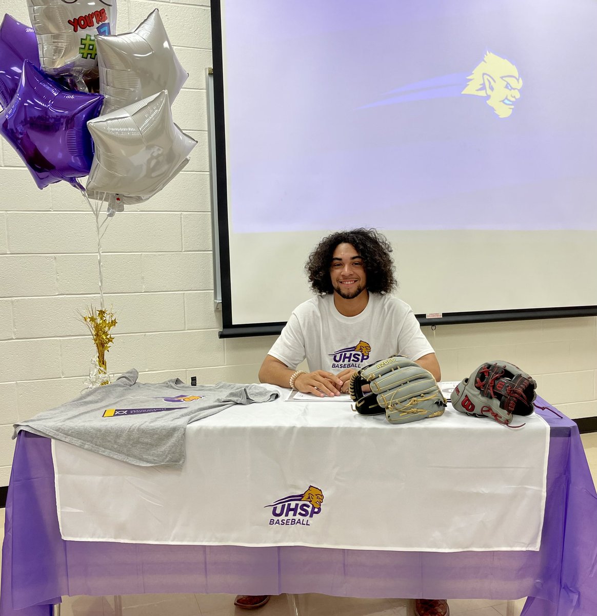 PrincetonISD's tweet photo. PHS senior Andrew Loera, a pitcher/shortstop/outfielder, signed to play baseball for the University of Health Sciences &amp; Pharmacy in St. Louis, an NAIA school in American Midwest Conference. He was joined by his mom, grandma and aunt, Tiffany Loera, Terrye Evans and Julia Loera. https://t.co/9d1xoGmDwb