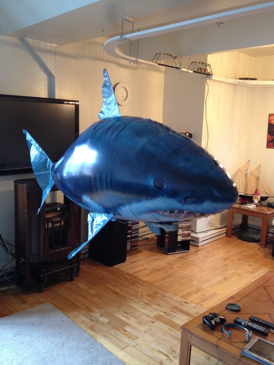 adamundefined's tweet photo. @rachsyme Remote-controlled, helium-filled, flying shark. https://t.co/D6jFGQYvei