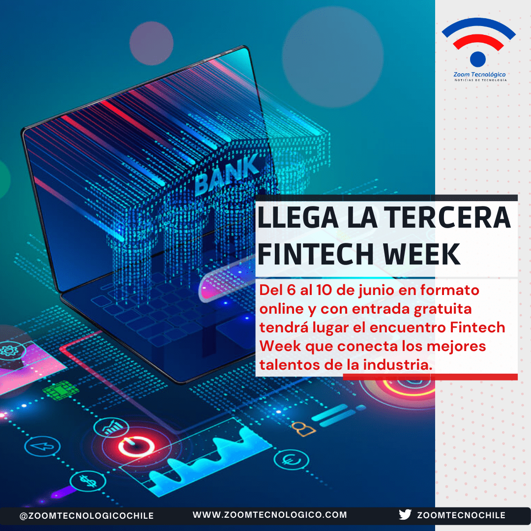 zoomtecnochile's tweet photo. Llega la Tercera Edición de la Fintech Week https://t.co/kMZIfSQ98d #fintechweek #fintech #mibucle @mibuclecom https://t.co/f9azsm8v0Y