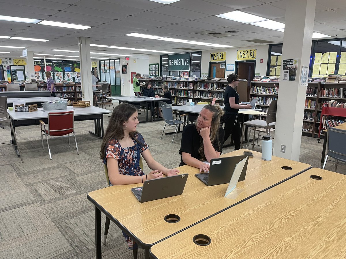 YakoCMS's tweet photo. Middle school exit interviews with 8th grade today. So impressive to hear their reflections! #coltproud https://t.co/uwTIjdUyad