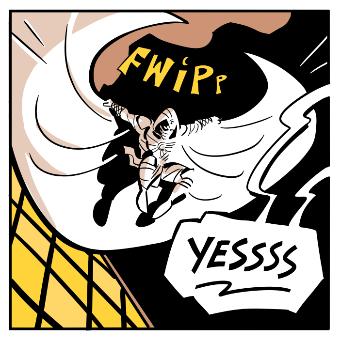 Jackie and me watching Moon Knight: 
