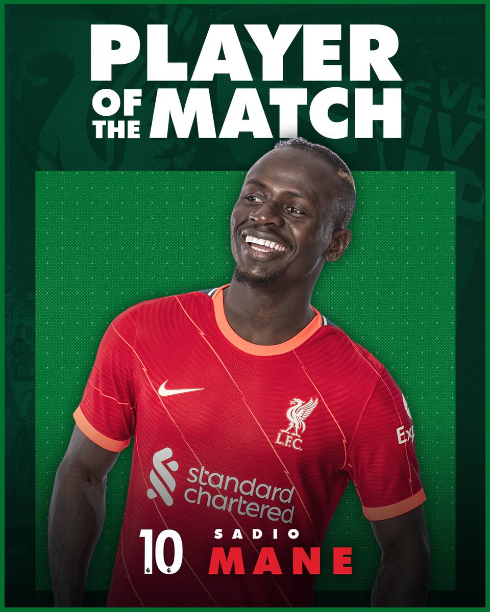 Superb tonight, Sadio 👊

Your #AVLLIV Player of the Match 👏