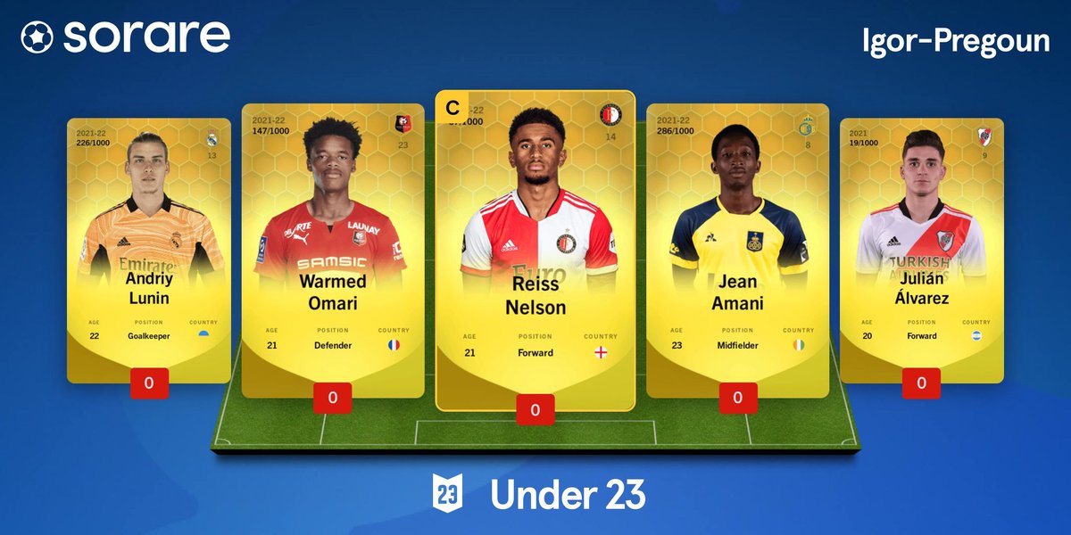 igor_pregoun's tweet photo. Mes petites équipes pour la GW 269... Bonne chance à tous!!!
#Sorare #SoAddictClub #NFT https://t.co/YAHlMI0l7p