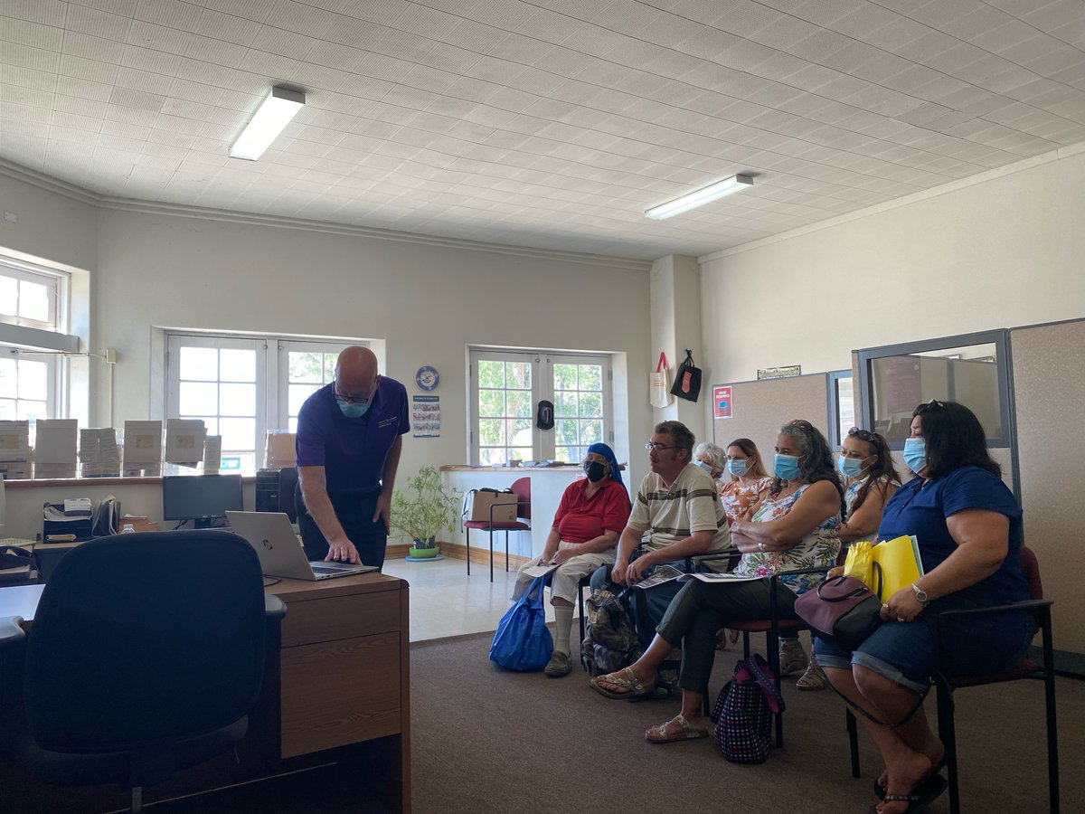 ABLEnewmexico's tweet photo. ABLE New Mexico visited the Independent Living Resource Center in Socorro and met with Craig Coleman from @alzassociation New Mexico to learn about the disease and how the association is working to assist those living with Alzheimer's and their caregivers. https://t.co/Z2862vTwse