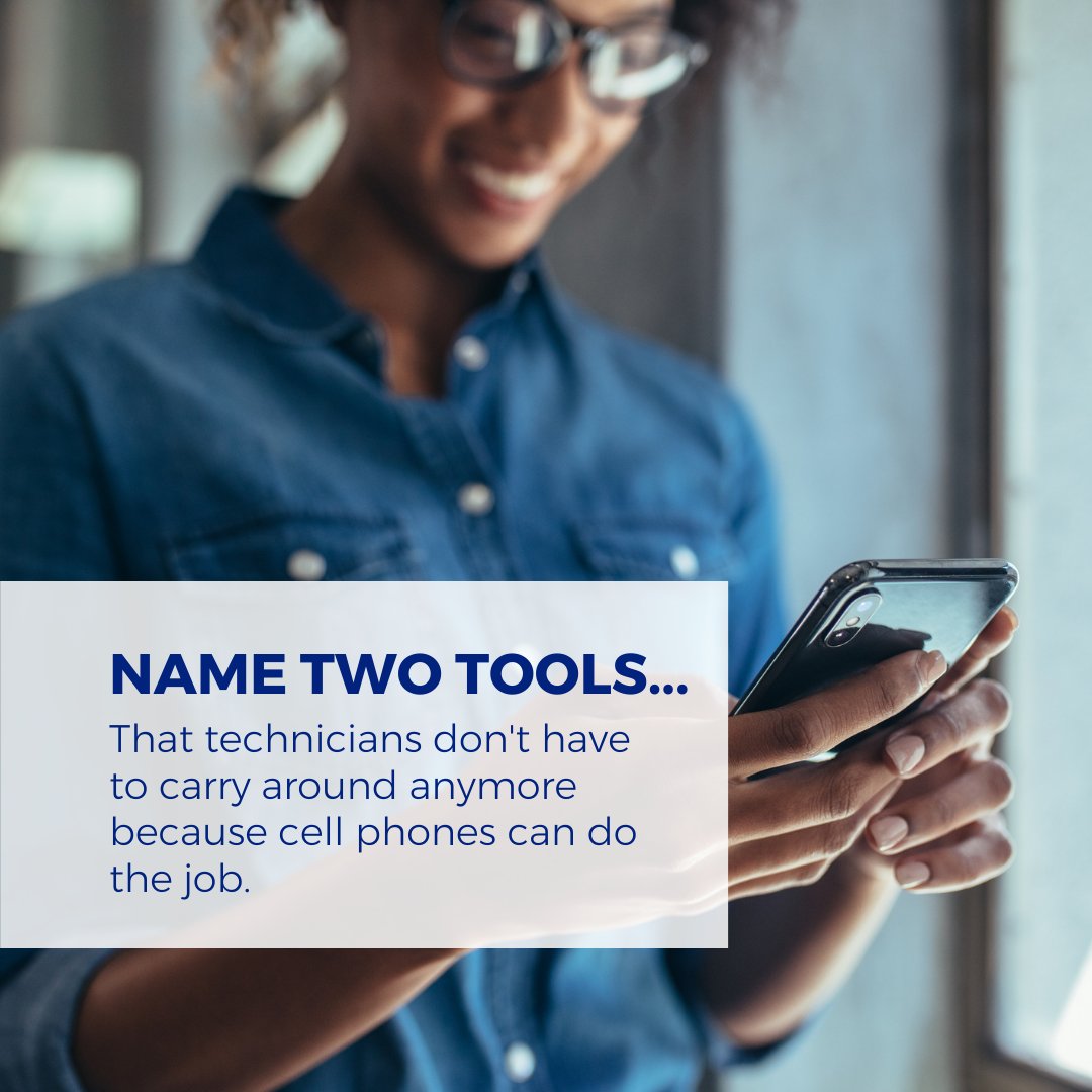 FrederickAir's tweet photo. There are at least two tools that we no longer need to carry with us. Can you guess? https://t.co/7MSXTm79s9