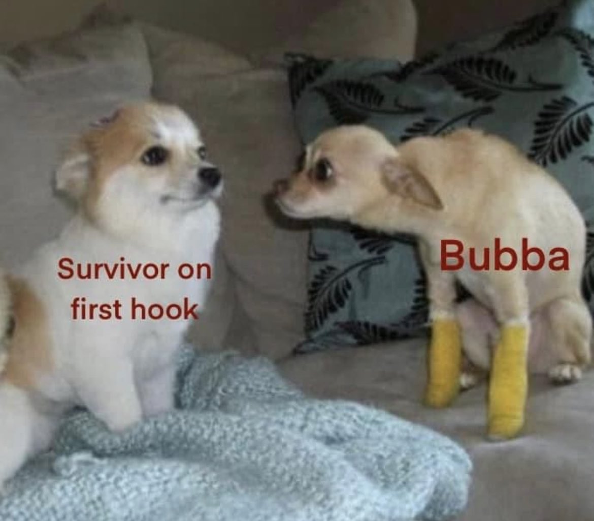 SpookySheWolf's tweet photo. Forever my favourite #DeadbyDaylight meme 😂
#dbdmeme #deadbydaylightbubba #facecamp #DeadbyDaylightmeme #dbd https://t.co/ByZZZcu94x